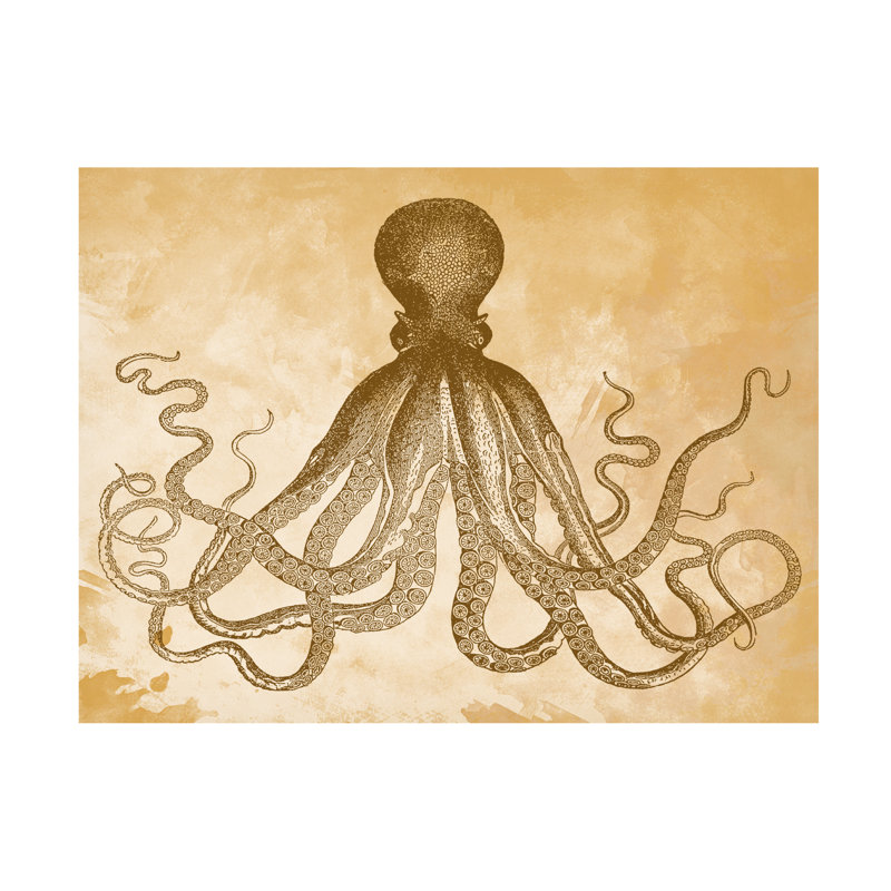 Marcus Jules Octopus II Canvas Art, 18" H x 24" W
