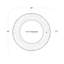 Petal Round Metal Beveled Mirror