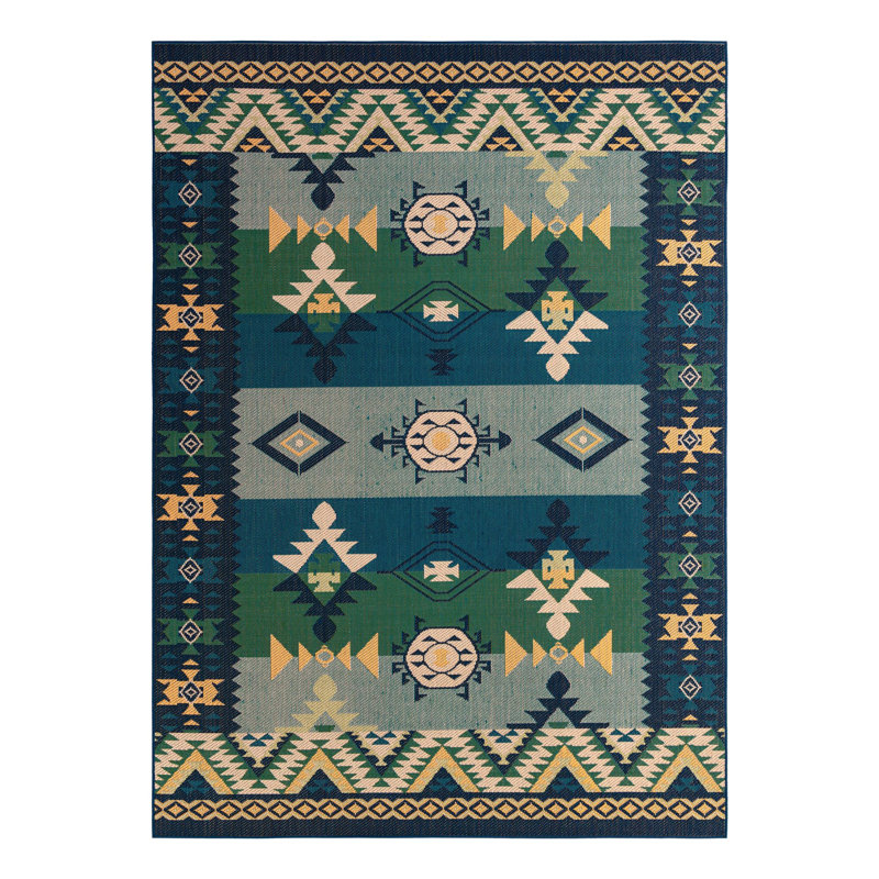Ciudad Marlenia Indoor/Outdoor Area Rug, Rectangle 9 pi x 12 pi