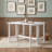 Farmhouse Drop Leaf Extendable Dining Table with Rectangular Kitchen Table and H-Shape Base-971142931