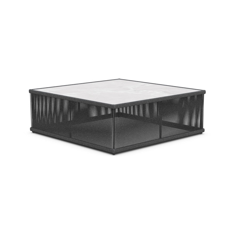 Malta Square Coffee Table Dekton Top, Pebble, Helena