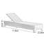 Chaise longue en rotin Smooth