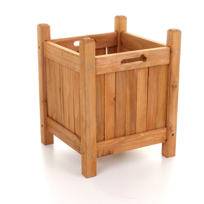 Kassidy Wood Planter Box, 38cm H x 30cm W x 30cm D