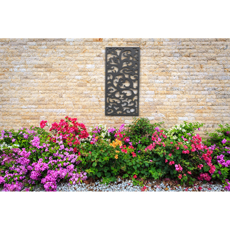 Natural Garden Screen  120x60cm, Black