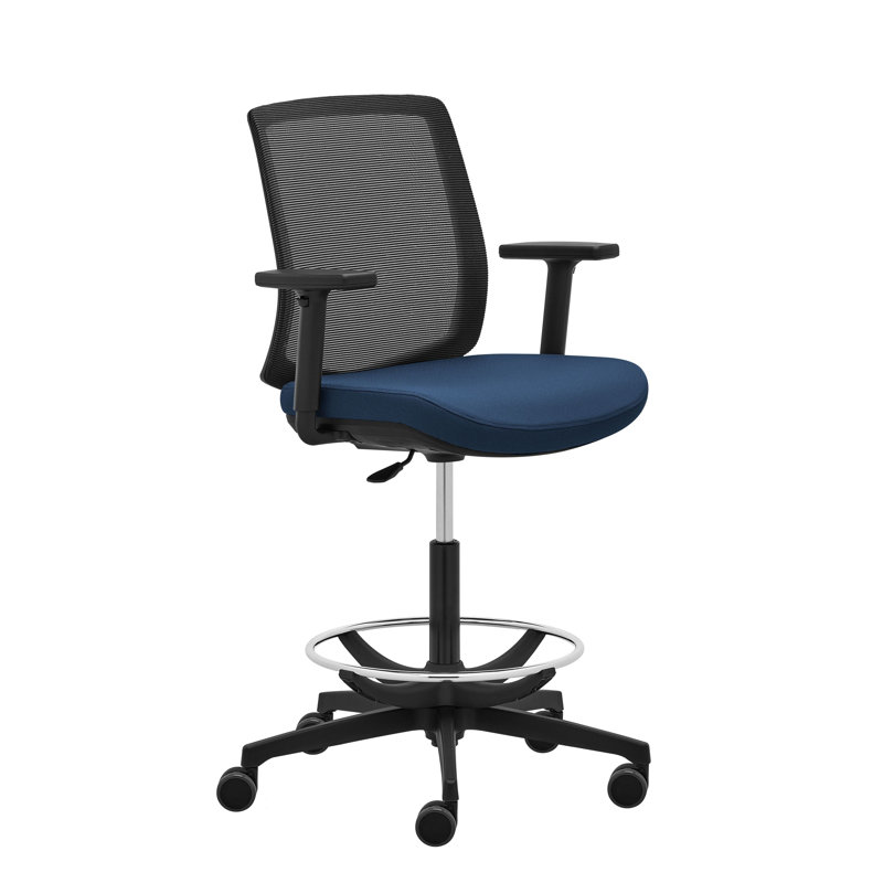 Malira Foam Padding Office Chair, Navy