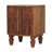 Wood Louvre Bedside Unit,Brown,2-Drawers-76684653