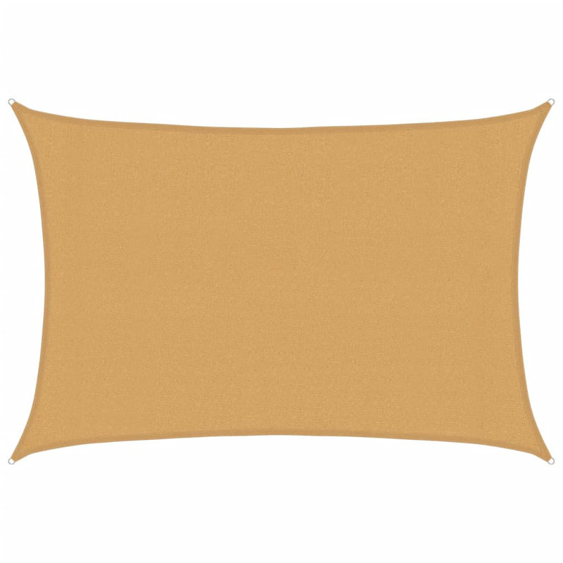 3m x 4m Rectangle Shade Sail, Sand