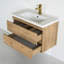 Meuble-lavabo en hêtre 32 po Babylone Santa