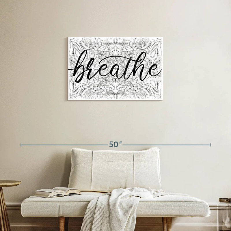 'Breathe Zen Pattern, 20" H x 30" W