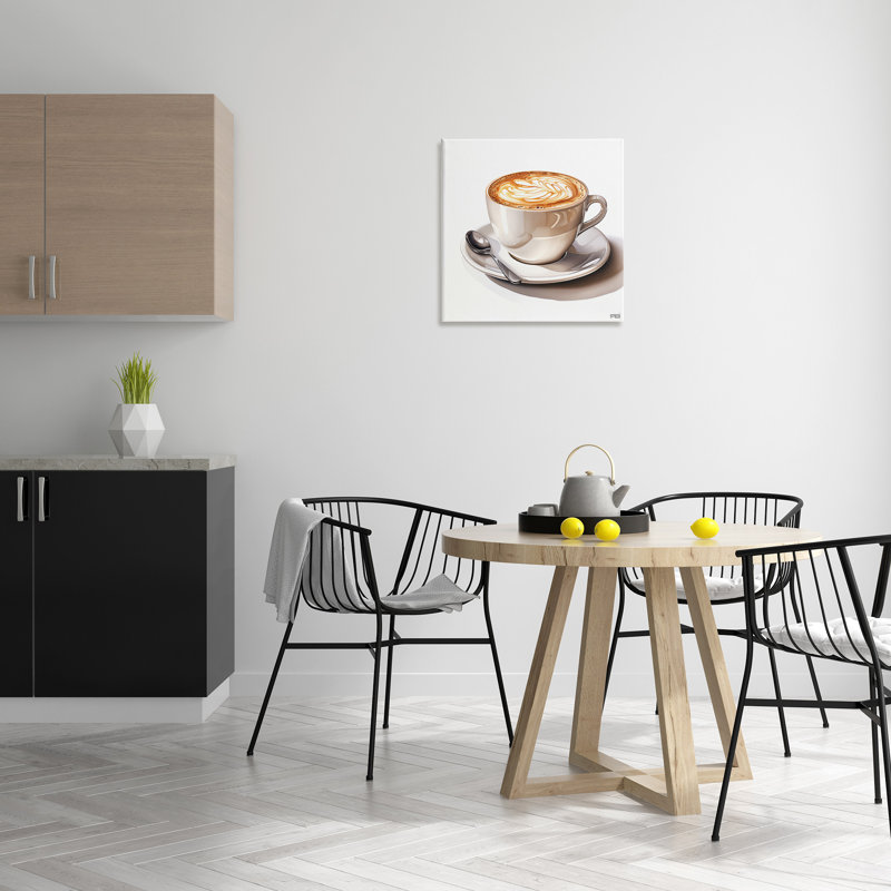 "Chic Modern Cappuccino" par RB sur toile, H 24 po x l 24 po