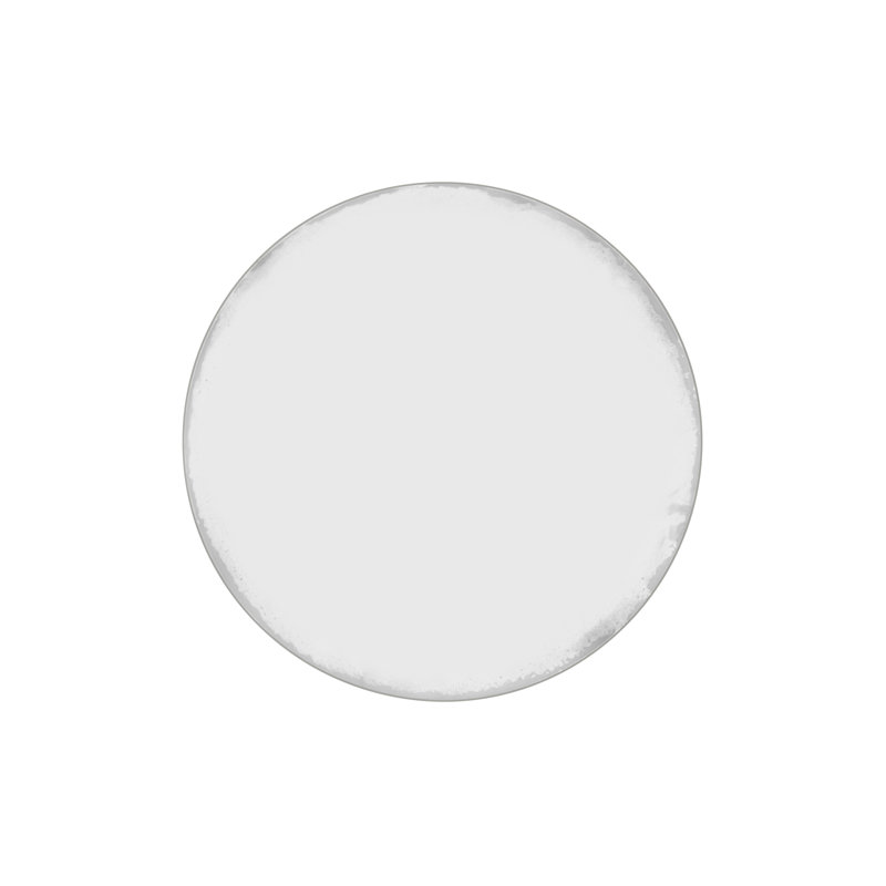 Curated Glass End Table, Antique Silver, White