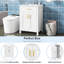 48-Inch Double Vanity With Ceramic Sinks, Solid Wood Construction, Panels, And Soft-Close Doors For A Long-Lasting Bathroom Fixture Modern U-Shaped Adjustable Shelf, Hidden Flip Drawer Functional-639455250