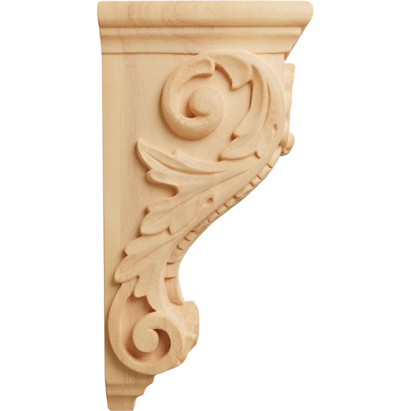 Large Shell Corbel, Red Oak