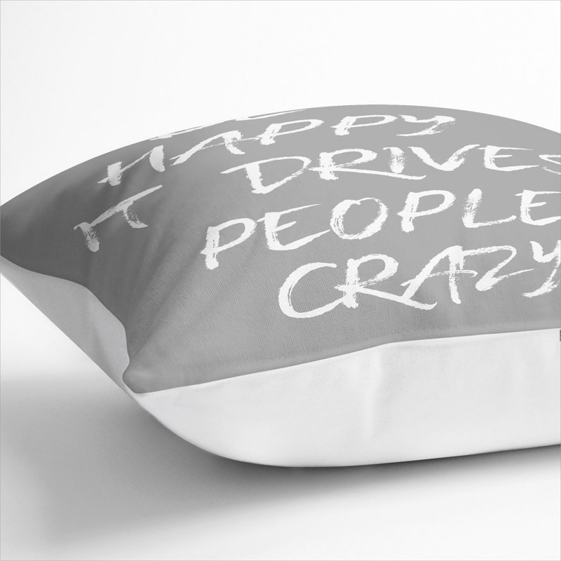 Square Cushion, 40cm H x 40cm W x 15cm D, White