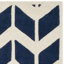 Tapis bleu foncé / ivoire en laine touffeté à la main Sanaz-1116614738