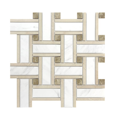  Carrelage Soletile Emperador Light et Royal Batticino Basketweave