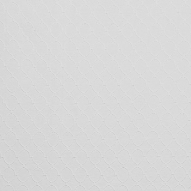 Mélange de coton Dwell Cameo Ovals, Blanc décoloré