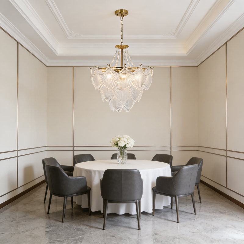 Lustre en cristal 8 lumières K9