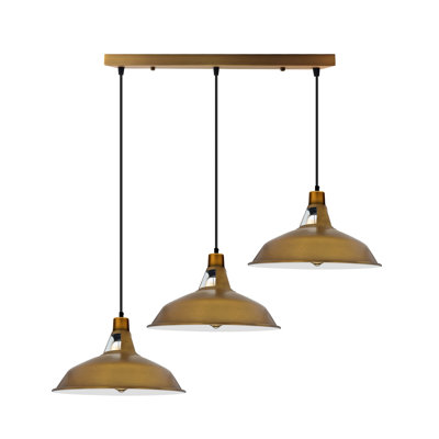 Gaudreau 3 - Light Brass Kitchen Island Pendant