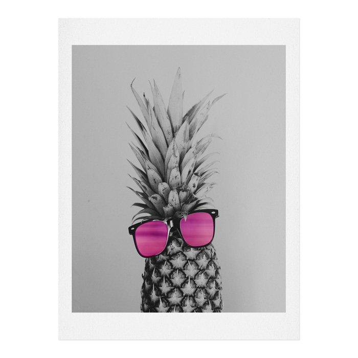 « mme ananas », impression, H 14 po x l 11 po x P 0,01 po, Affiche