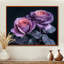 Monochromes noirs et mauves roses - impression d'art mural Roses-2044863755-2044863868