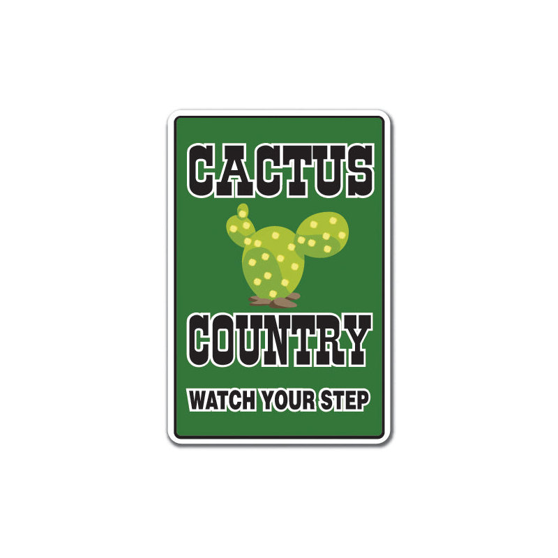 Signe de pays de cactus