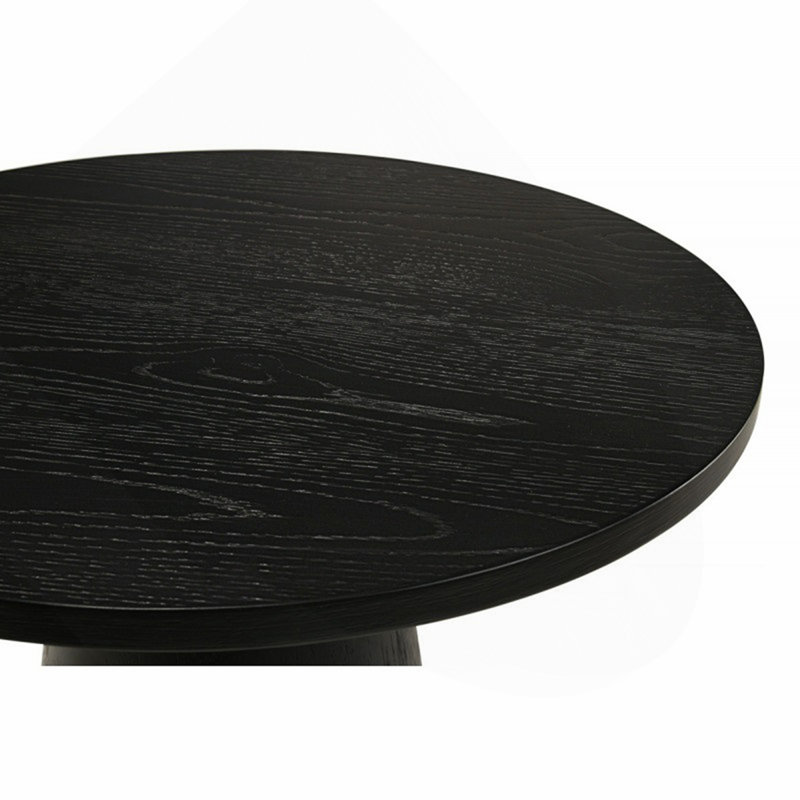 22 po Table de bout ronde en bois avec canapé et table d'appoint