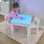Kids Light Table And Two Chairs Set