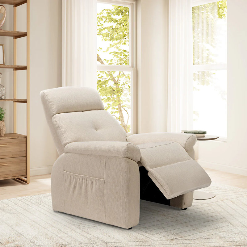 Fauteuil inclinable Power Zero Clearance, 100 % coton blanc