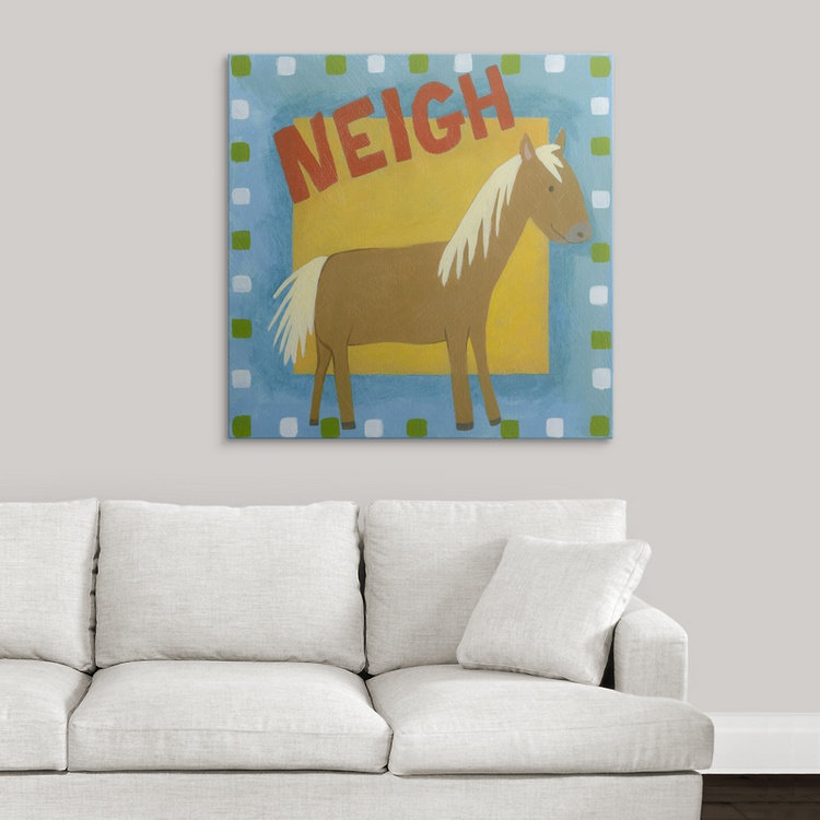 Abramson Neigh 'Megan Meagher, art textuel, H 35 po x l 35 po x P 1,5 po, Toile