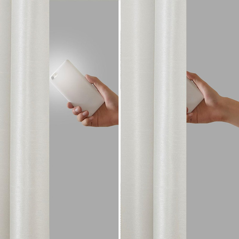 Panneau de rideau 50 "Twist Tab Total, Blanc, L 50 po x L 84 po