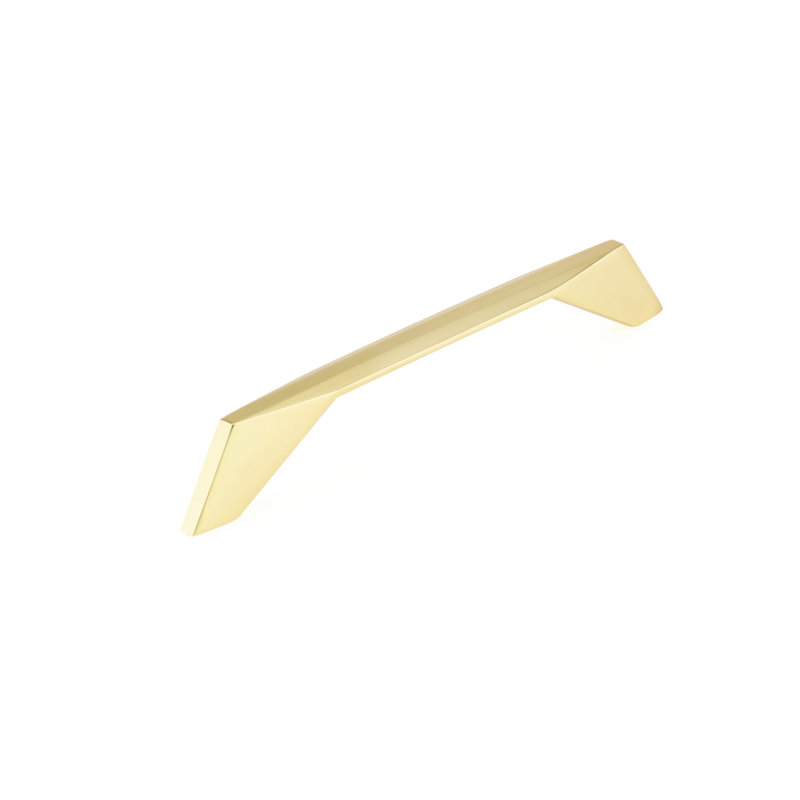 Poignée de type barre en métal, Or brossé, 12 5/8"