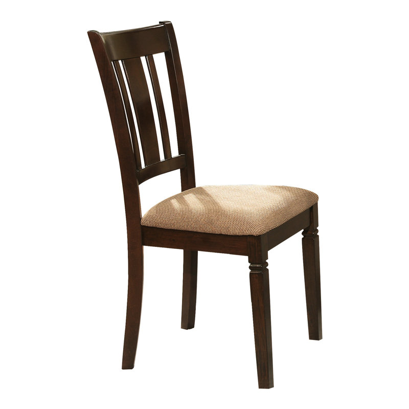 Transitional Style Dining Chair 2Pc Set Wooden Frame