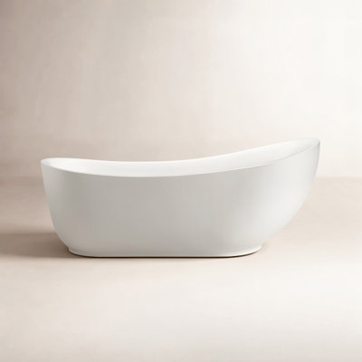 71" x 35" Freestanding Soaking Bathtub
