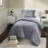 Durable Twin Xl Bedding Sets, Polyester Striped Modern Dorm Home