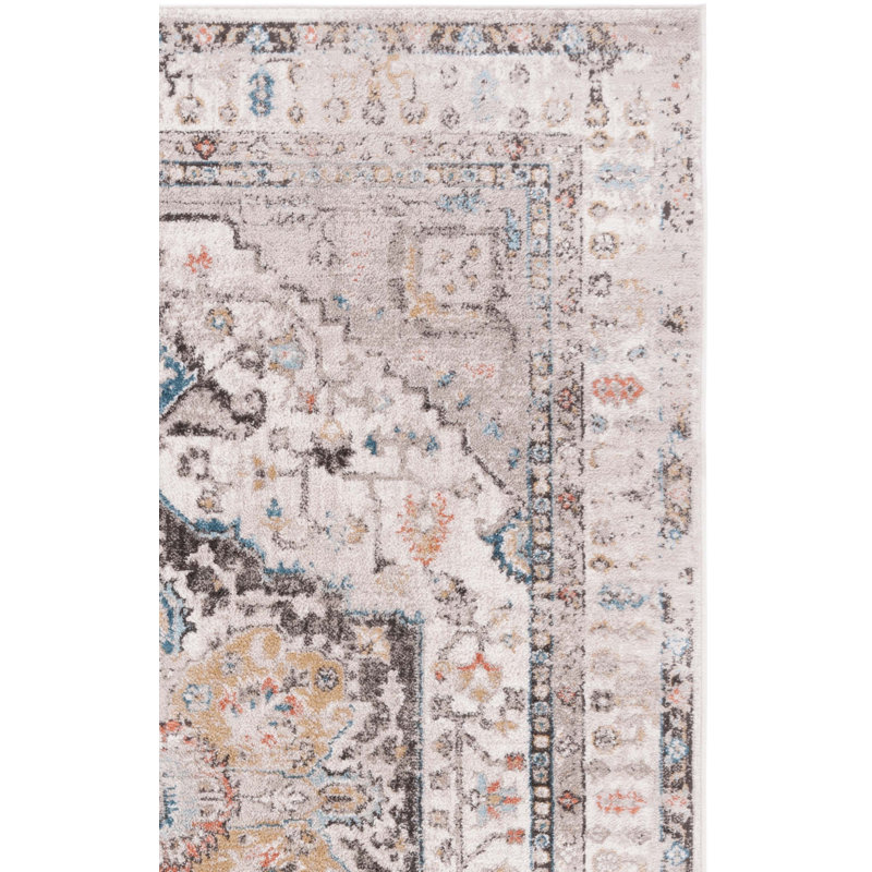 Desieree Performance Oriental Rug, Square 6'7"