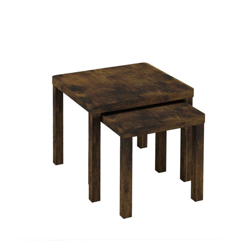 2 - Piece Living Room Table Set, Rustic Brown