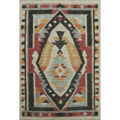 Premium Machine Washable Tara AMF1916 Tribal Rug