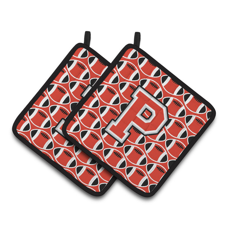 Poignée de football, P, Scarlet / Gris