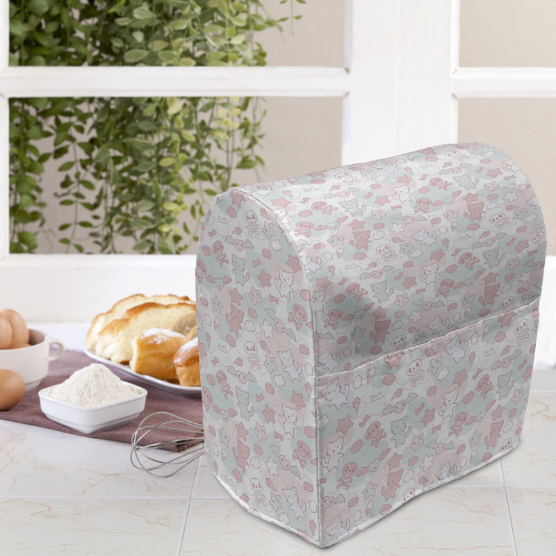 Housse pour mélangeur East Urban Home rose pâle / bleu pâle