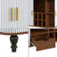 Armoire 39 "avec 6 porte-bouteilles et 3 porte-verres, armoire à café avec tiroir de rangement-806790451