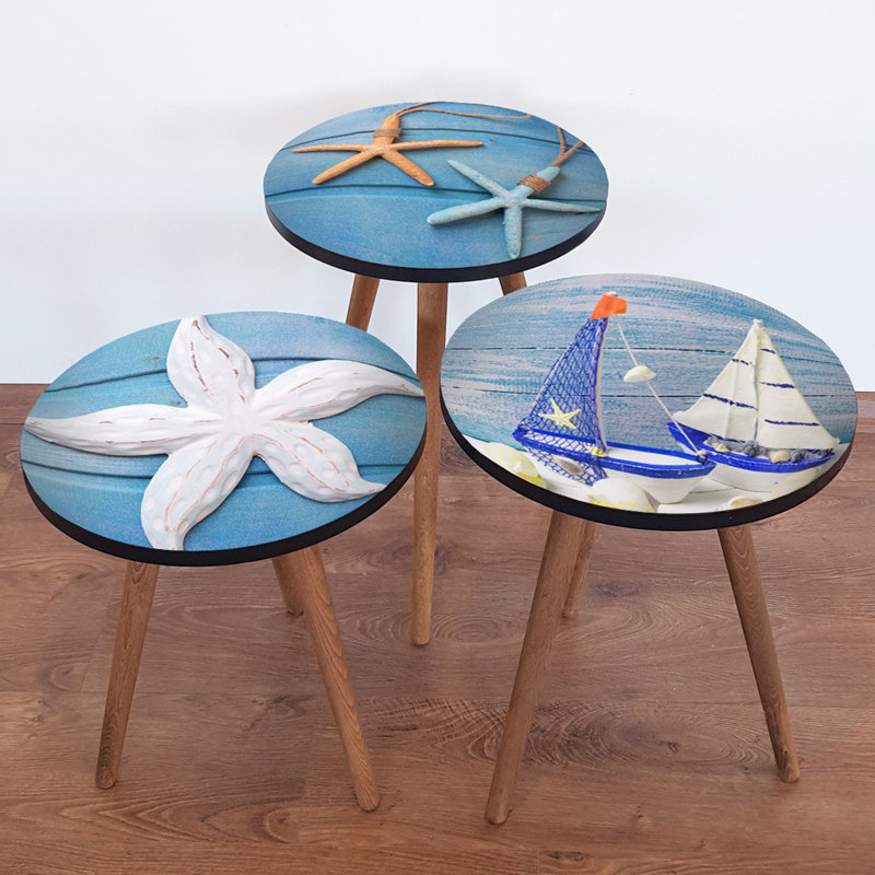 Tables gigognes 3 pieds Antigo