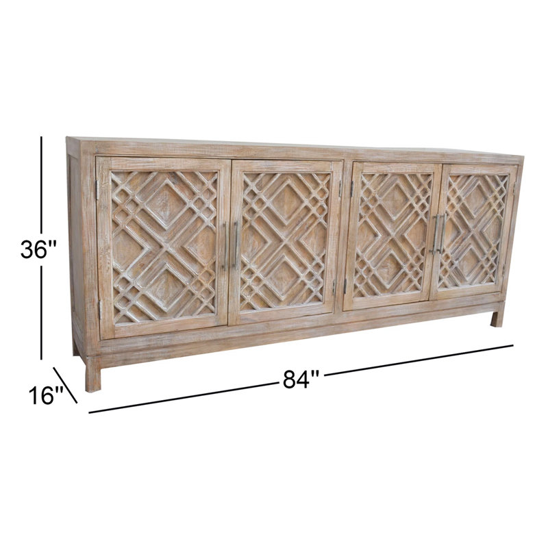 Guarana 84'' Solid Wood Sideboard