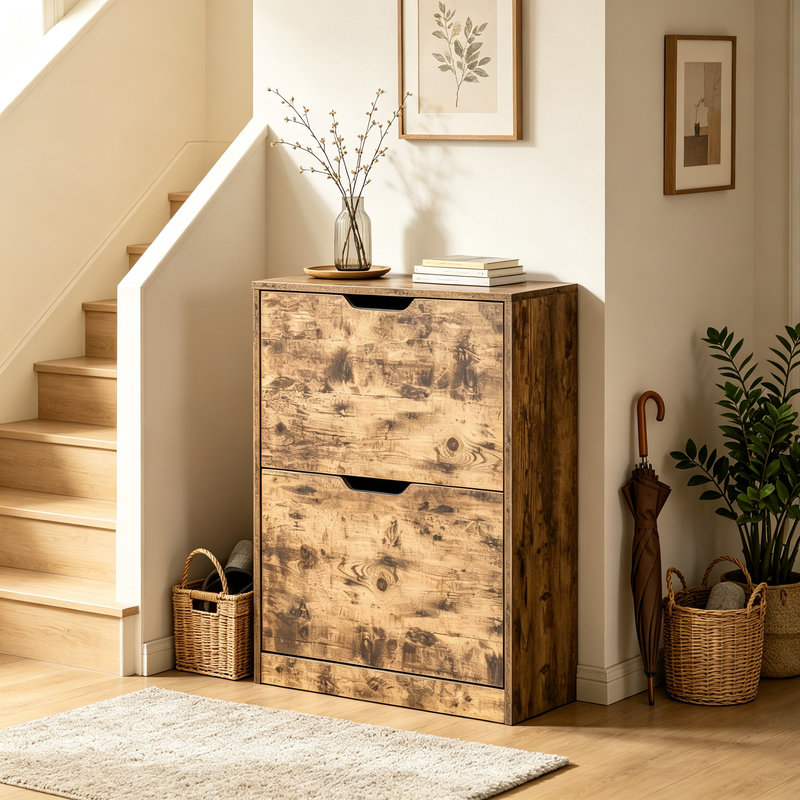 12 Pair Flip Down Shoe Storage