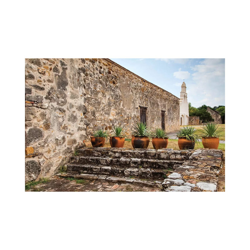 Mission San Juan Capistrano On The San Antonio Missions Trail by Larry Ditto - Wrapped Canvas Print, 20.32 cm H x 30.48 cm W