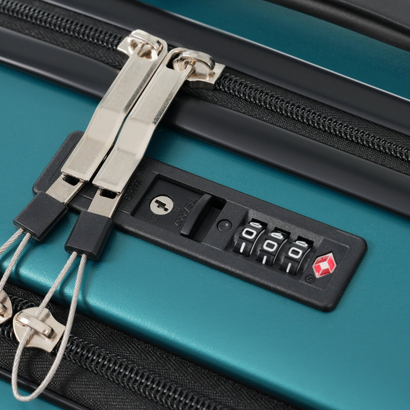 Ensemble de 3 valises à ouverture frontale, valise de transport rigide avec port USB, bagage extensible avec poignée à roulettes, verrou TSA