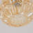 Amber Glass Semi Flush Mount