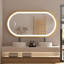 Aluminum Oval Wall Mirror-1377535706