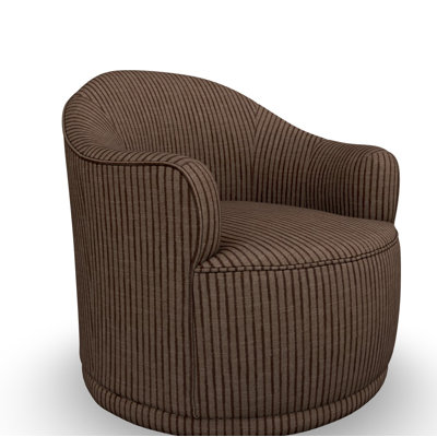 Fauteuil demi-tonneau pivotant de 24 po CAL117