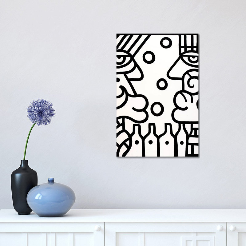 Wine Bar by Billy The Artist - Print on Canvas, Wrapped Canvas, 152.5 cm H x 101.5 cm W x 3.175 cm D
